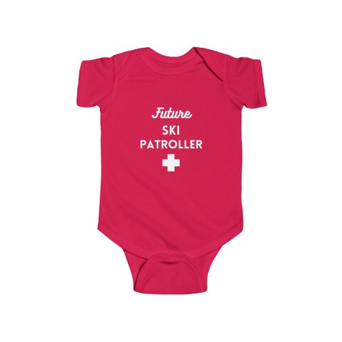 Future Ski Patroller Baby Onesie | Ski Patrol Baby Announcement Baby Body Suit | Ski Patrol Baby Gift