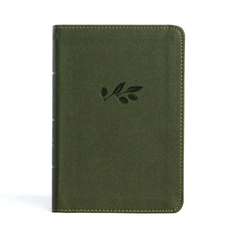 PERSONALIZED ***NASB 2020 Large-Print Compact Reference Bible - Soft Leather-look - Olive *** Custom Name Imprint