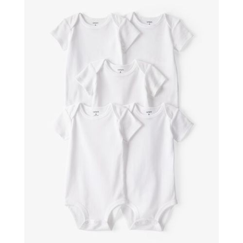 Baby 5-Pack Short-Sleeve Bodysuits - White - Carter's | Carter's