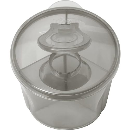 Dr. Brown's Baby Formula Dispenser with Snap-On Lid for On-the-Go Feedings,Milk Powder Dispenser for Traveling with Infant,Gray