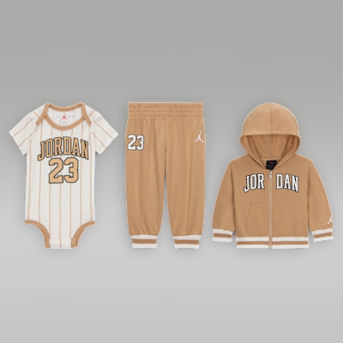 Jordan Baby (0-6M) 23 Jersey 3-Piece Full-Zip Hoodie Set