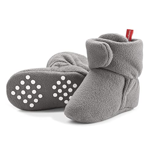 Bufims Baby Fleece Booties Newborn Unisex Booties Non-Slip Newborn Infant First Walkers Warm Shoes House Slippers for Baby Boys & Baby Girls Toddlers