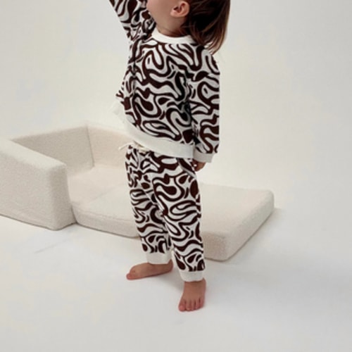 Wave Tracksuit - Chocolate – Mini Zali