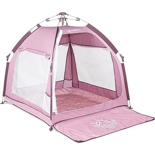 Baby Delight Go with Me Villa Portable Tent and Playard | Kids Tent and Playhouse | Indoor and Outdoor | Canyon Rose
