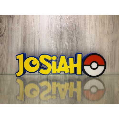 Pokemon Style Name Plate