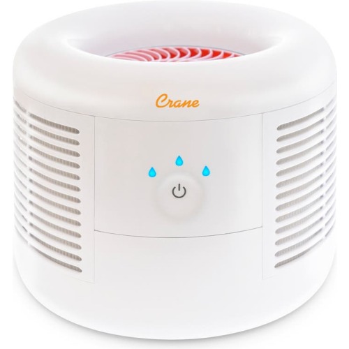 Crane Air HEPA Air Purifier, White
