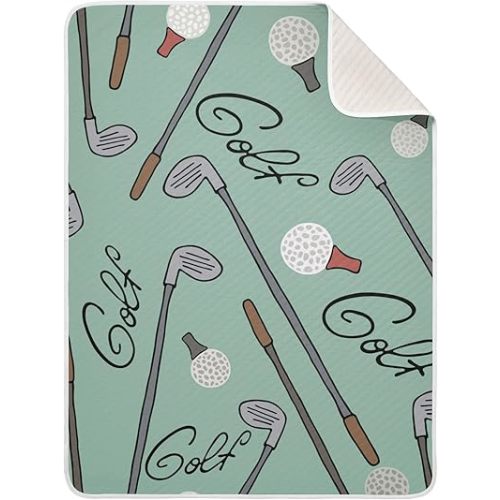 Golf Cartoon Baby Blankets Soft Warm Crib Stroller Blanket for Toddler Newborn Girls Boys 30x40in