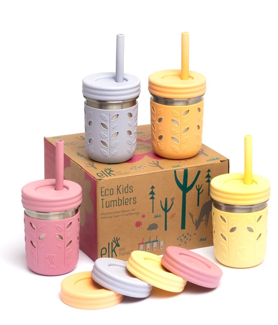 Stainless Steel 10oz Drinking Tumblers + Food Storage