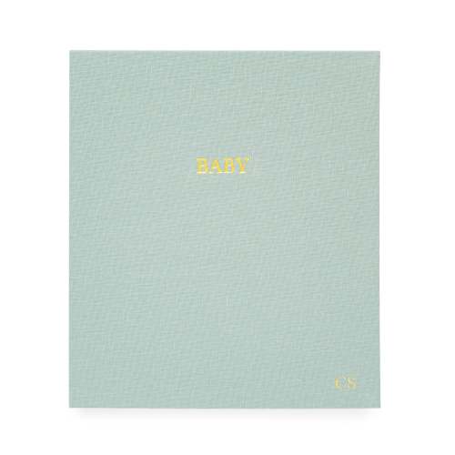 Mist Green Baby Book
