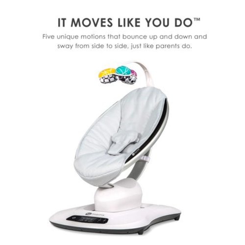 4moms MamaRoo 4 Baby Swing, Bluetooth Baby Rocker with 5 Unique Motions