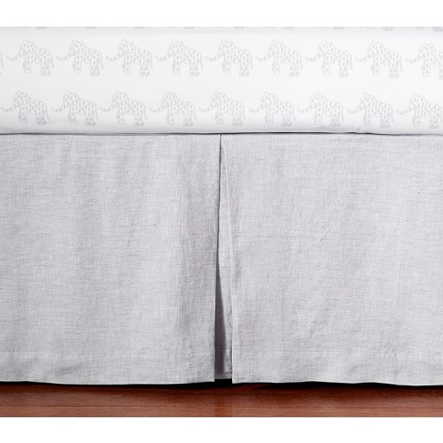 Belgian Flax Linen Crib Skirt