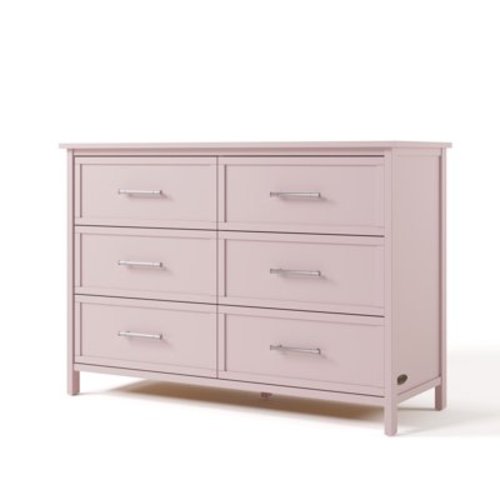 Graco Classic 6 Drawer Nursery Dresser, Blush