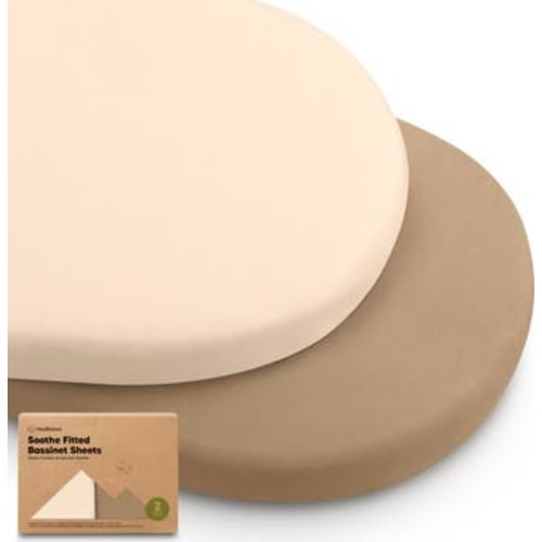 2-Pack Soothe Fitted Bassinet Sheets