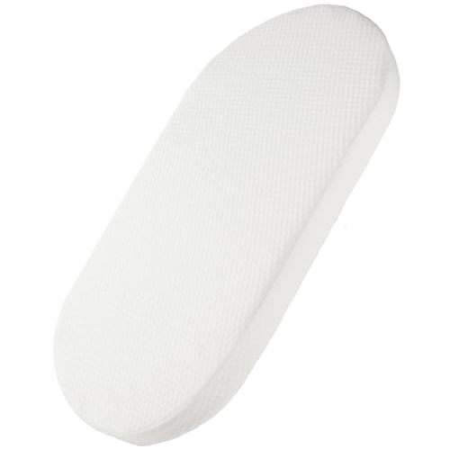 Mecc ecoh Baby Bassinet Mattress, 100% Breathable Cover, Water-Resistant Lining, Oval 30"x15"x2" Fit for Safety 1st/ Delta Children Slumber/Baby Delight Go with Me Slumber Rockin and Moses Basket
