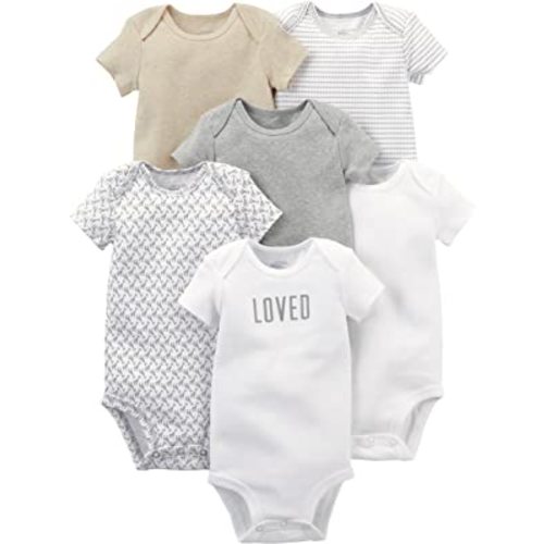 Simple Joys by Carter's Unisex Babies' Short-Sleeve Bodysuit