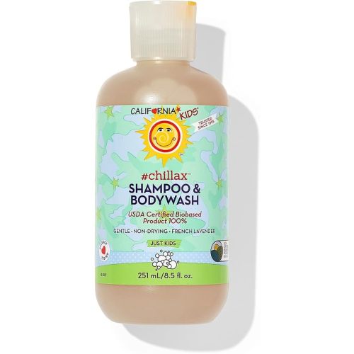 California Kids Shampoo + Body Wash | Chillax Lavender Body Wash | Gentle Skin Care for Kids + Teens | 100% Plant-Based | Hypoallergenic | 8.5 oz