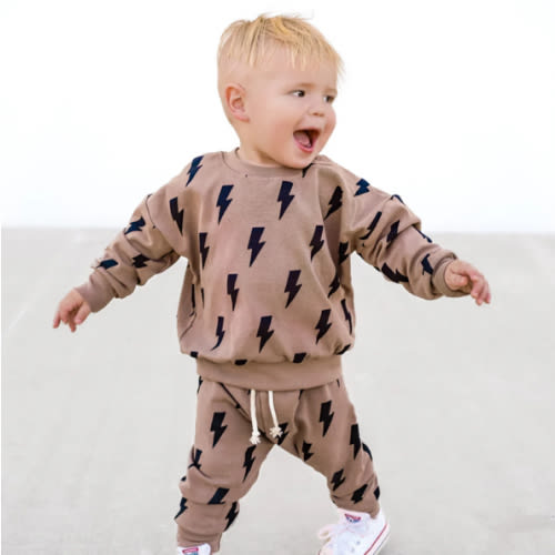 Jogger Set | Mocha Bolts