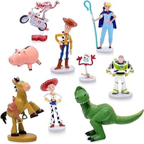 Disney Store Official Deluxe Figure Play Set (Toy Story) - Set of 9 Detailed Figures
