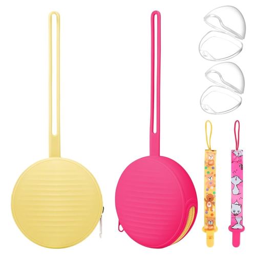 Pacifier Case, Holder for BPA Free Traveling Baby Essentials Set