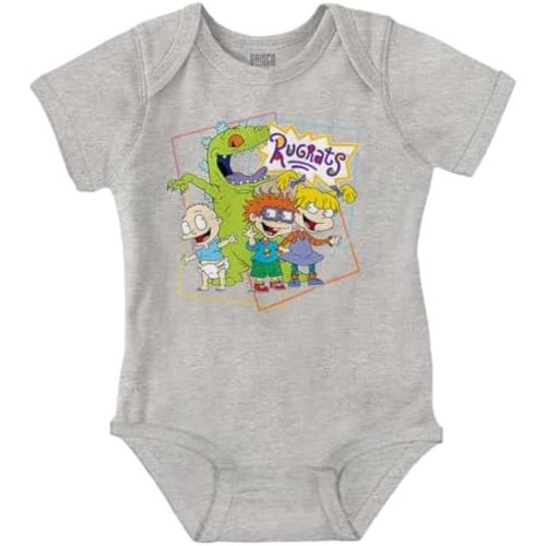 Brisco Brands Rugrats Reptar Cartoon Characters Baby Romper Boys or Girls