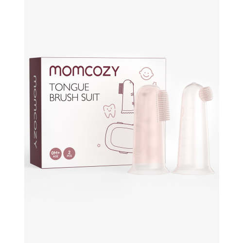 Momcozy Oral Care Series: Baby Finger Toothbrush, Wipes Toothbrush...