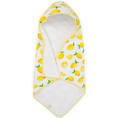 Little Unicorn Cotton Muslin & Terry Infant Hooded Bath Towel | 100% Cotton Muslin & Terry | Extra Soft and Absorbent | Newborn, Baby | Unisex | 30” x 30” (Lemon)