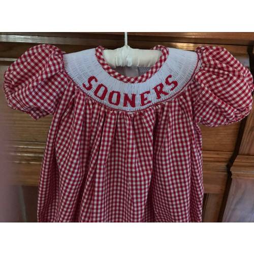 Oklahoma Sooners.  Romper for Boys.  Bbble for boys and girls.  Oklahoma Sooners romper or bubble.  Girls bubble