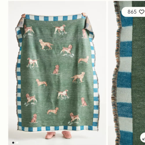 Woven Jacquard Patterned Throw Blanket