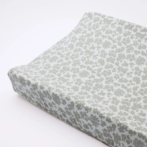 Changing Pad Cover || Green Floral – Quincy Mae