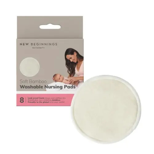 New Beginnings Washable Breast Pads 8 Pack | Baby Bunting AU