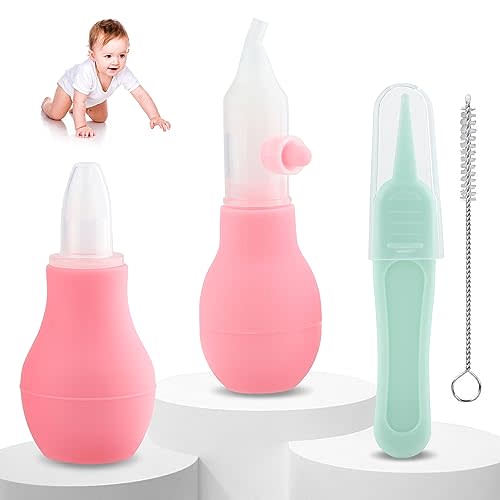 Silicone Nasal Aspirator for Baby - Safe Nose Suction Bulb for Baby to Promote Breathing | Reusable Nose Sucker for Toddler