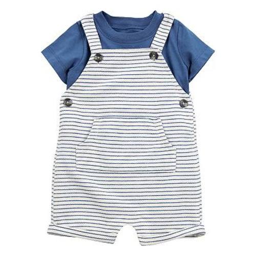 Baby Carter's 2-Piece Tee & Striped Overalls Set