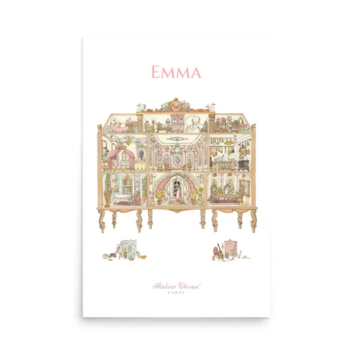 Personalized Art Print – Dollhouse - Atelier Choux