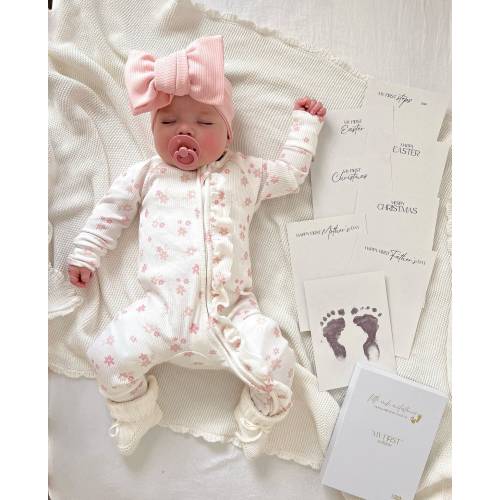 Inkless Milestone Cards | My First edition | baby footprint cards