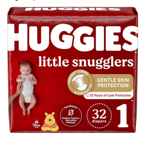 Huggies Little Snugglers Diapers - Size 1 - 32ct
