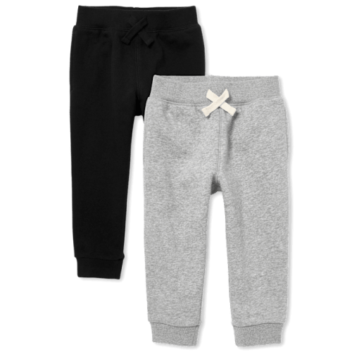 Baby And Toddler Fleece Jogger Pants 2-Pack - Multi