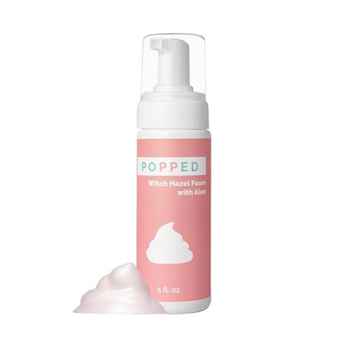 POPPED Witch Hazel Foam with Aloe | Perineal Healing Foam for Postpartum Care | Relieves Pain, Hemorrhoids, and Swelling After Birth | Postpartum Essential (5 fl oz)