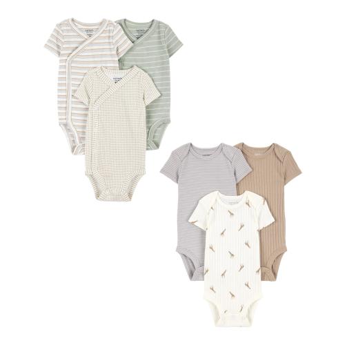 Carter's Child of Mine Baby Unisex Bodysuits, 6-Piece, Sizes Preemie-18 Months