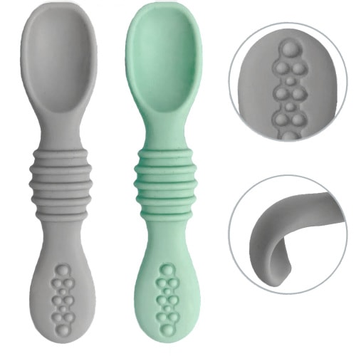 Silicone Baby Spoons - Sage & Sand