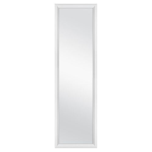Mainstays Over-The-Door Mirror with hardware, 14.25IN X 50.25IN, White