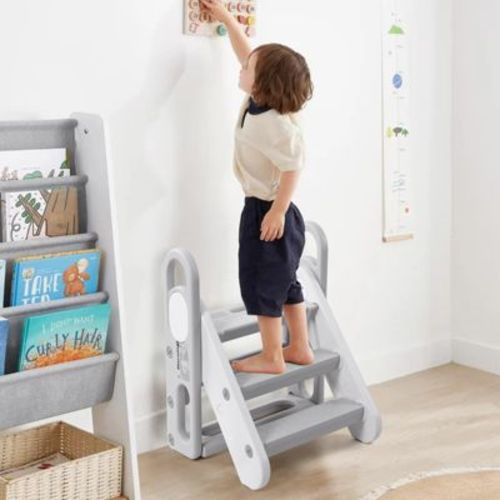 Kids Step Stool Foldable for Bathroom Sink, Folding Toddlers Toilet Potty Training Stools