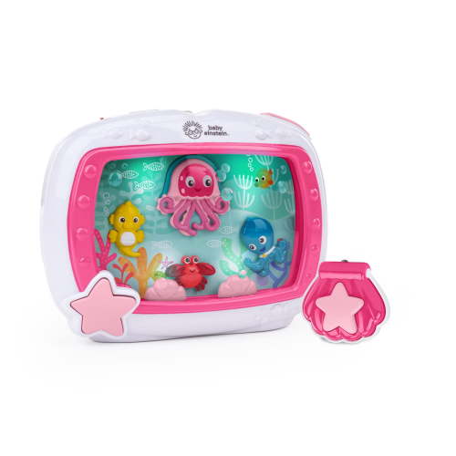 Baby Einstein Sea Dreams Soother Baby Sleep Sound Machine with Remote, Pink, Infants Ages 0 months +