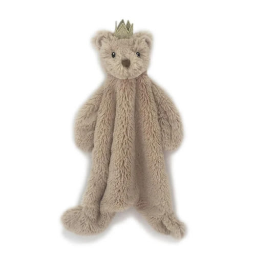 Prince Bear Baby Security Blanket