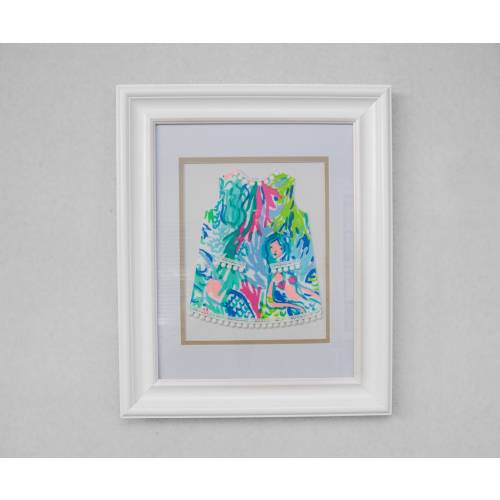 Shift Dress Silhouette Wall Décor - Girl Room Décor, Baby Room Décor, Nursery Décor, frames are not included!