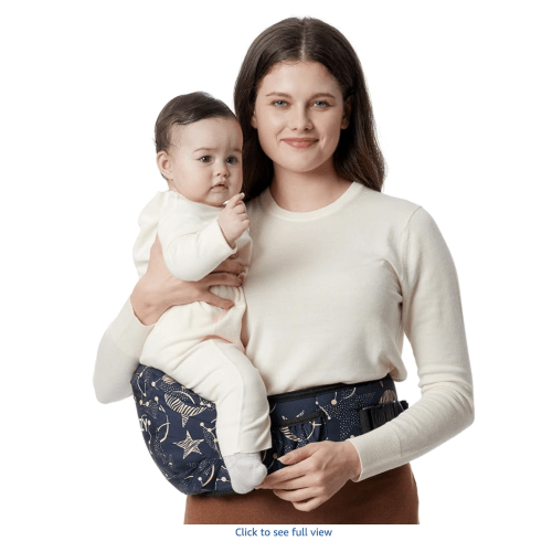 Momcozy Hip Seat Baby Carrier - Original 3D Belly Protection & EVA Massage Board, Ergonomic Support with Various Pockets for Newborns and Toddlers up to 45 lbs (Gray, M) : Amazon.com.be: Baby Products