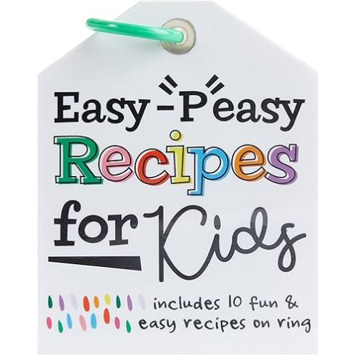 C.R. Gibson P-Easy Laminated Recipe Cards for Little Chefs, Multicolor