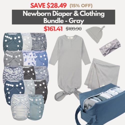 Newborn Diaper & Clothing Bundle