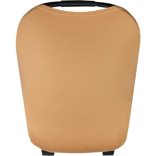 Copper Pearl Multi-Use Cover: Car Seat Covers, Nursing Cover, and Stroller Cover for Sun - Stretchy Fabric, All-Season Use, Stylish Designs, Easy Access for Moms - Dune