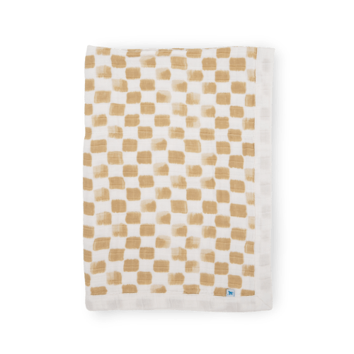 Cotton Muslin Baby Quilt - Adobe Checker