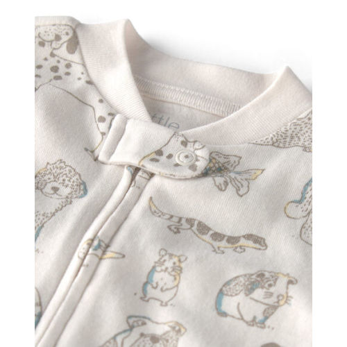 Baby Organic Cotton Sleep & Play Pajama in Pet Print - Little Planet | Carter's